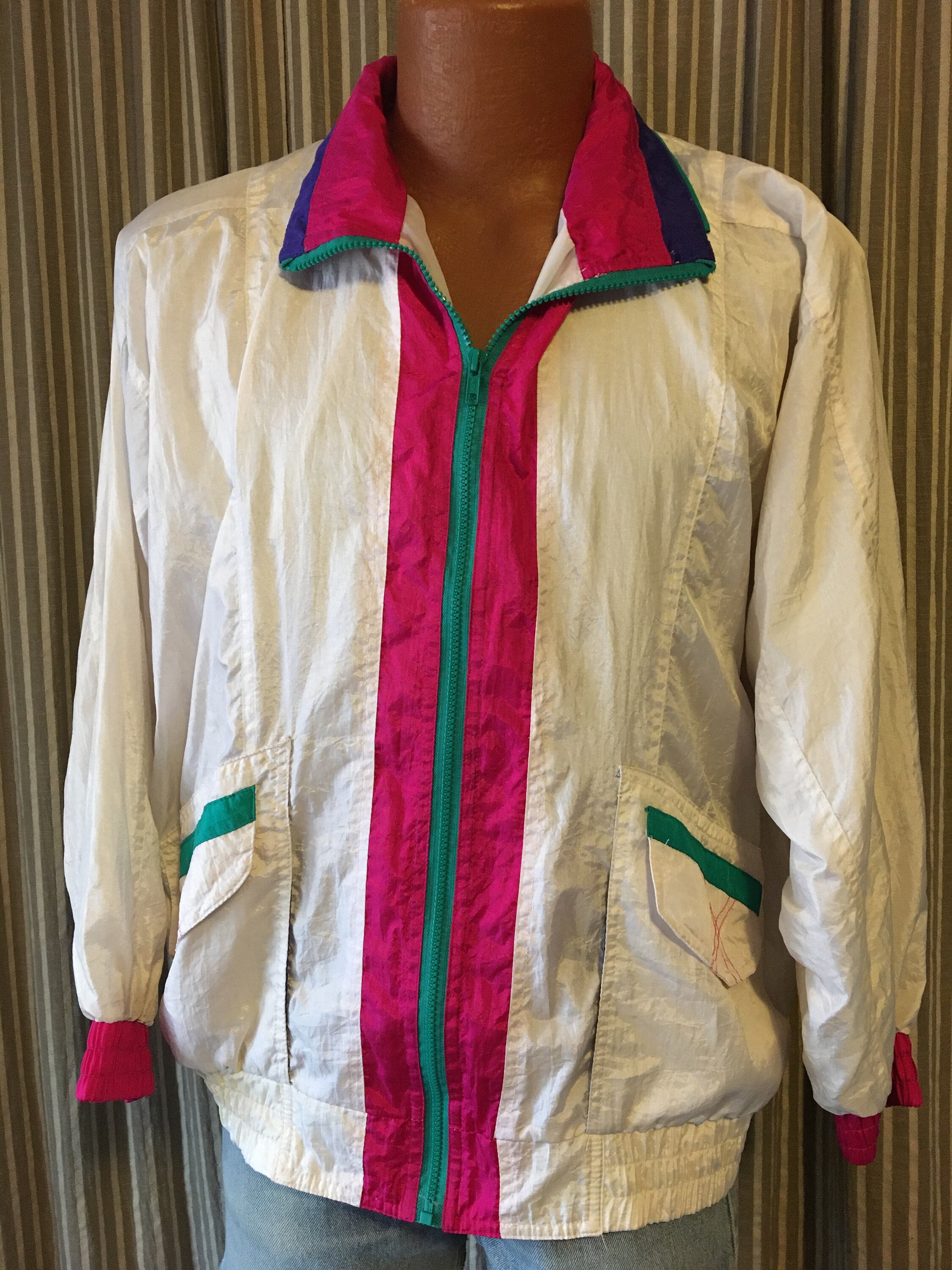 bright colored windbreaker