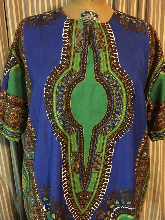 Unisex handmade African Dashiki long tunic top or… - image 5