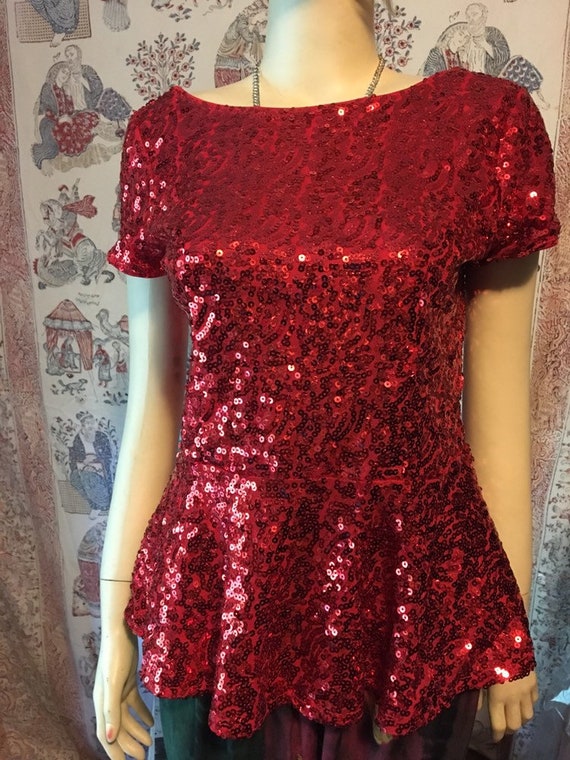 sequin peplum