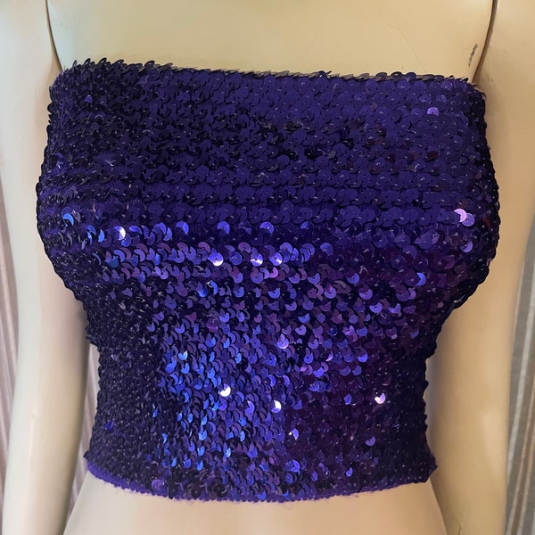 Sequin Tube Top - Etsy