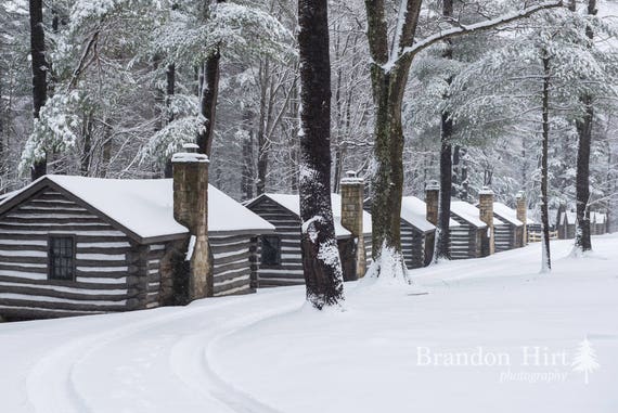 Black Moshannon Snow State College Rusic Ccc Cabins Etsy