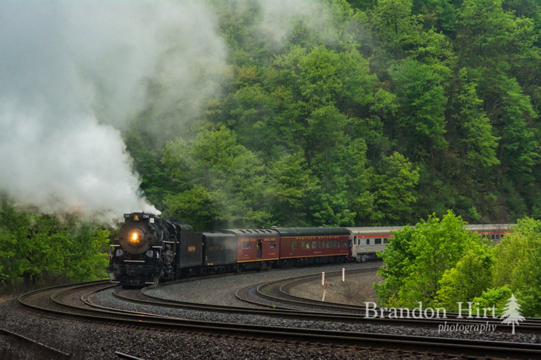 Horseshoe Curve Altoona Pennsylvania Steam Engine Train