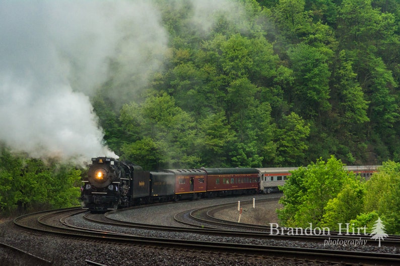 Horseshoe Curve Altoona Pennsylvania Steam Engine Train World Famous Cresson PA Etsy