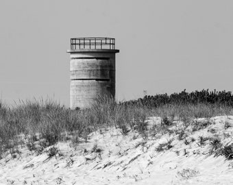 Delaware Seashore State Park Black and White Tower Sunrise Delaware