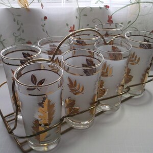 1950 Glasses in a Caddy - Etsy