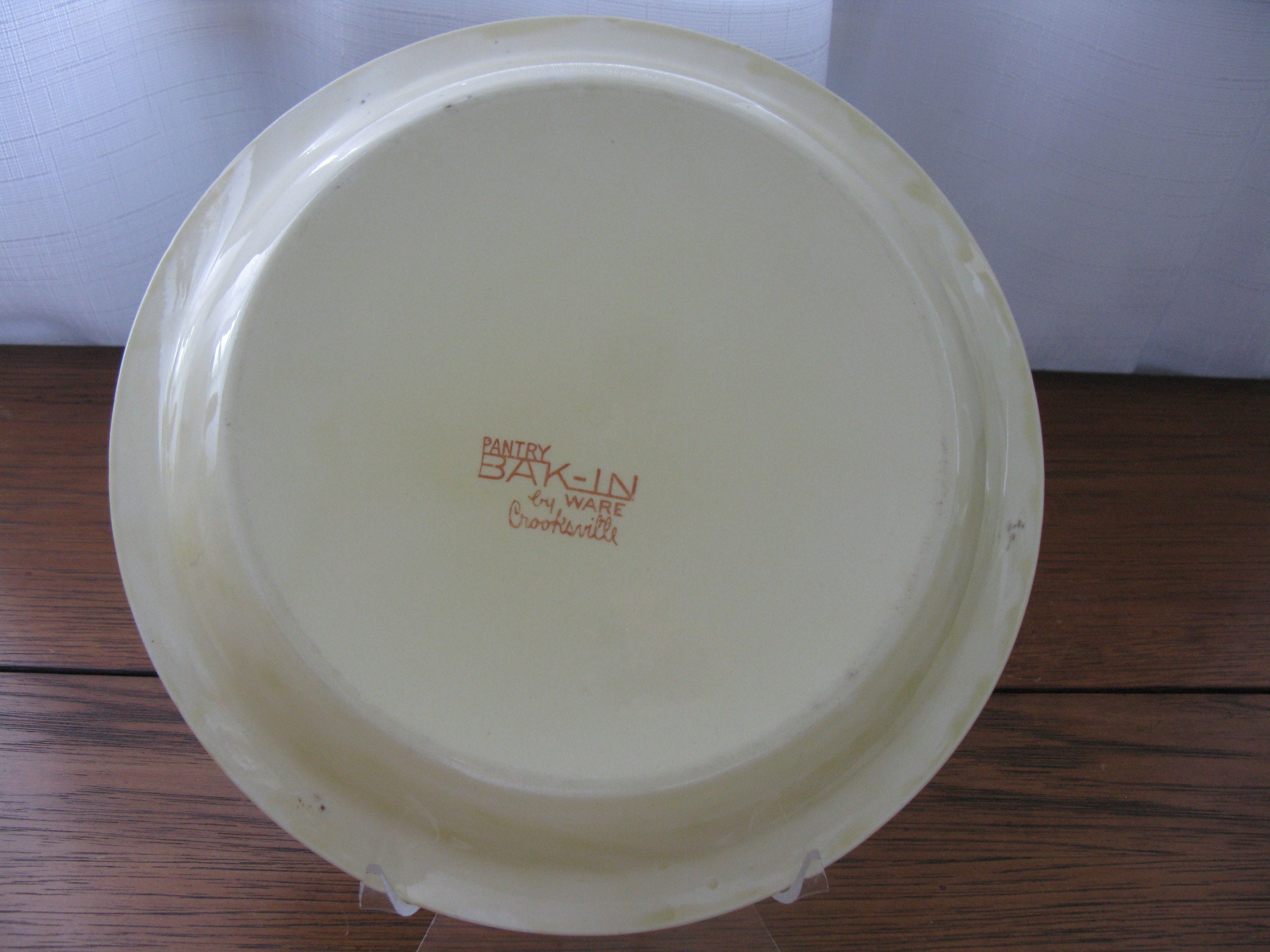 Vintage CROOKVILLE BAK IN Ovenware/ceramic Silhouette Vintage CROOKVILLE BAK IN Ovenware/ceramic Silhouette