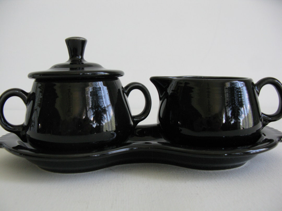 FIESTA Creamer and Sugar SET W Matching Etsy