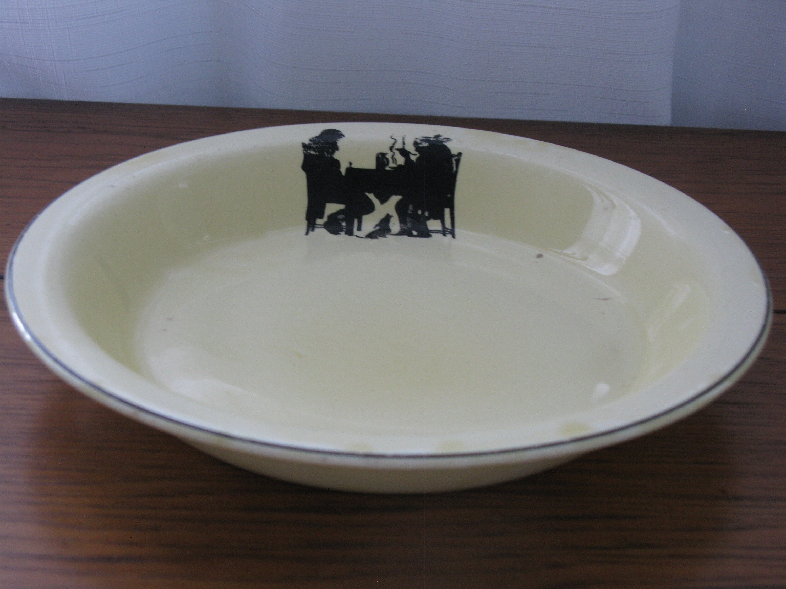 Vintage CROOKVILLE BAK IN Ovenware/ceramic Silhouette Vintage CROOKVILLE BAK IN Ovenware/ceramic Silhouette