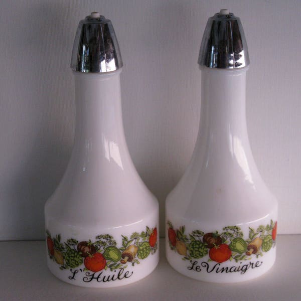 Milk Glass Cruets Etsy