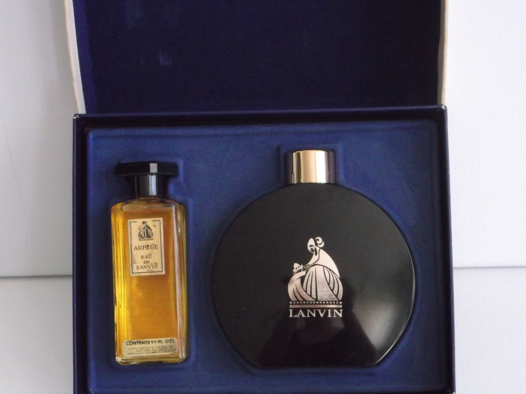 Vintage Arpege Perfume Bottle ARPEGE By LANVIN Boxed PERFUME Set