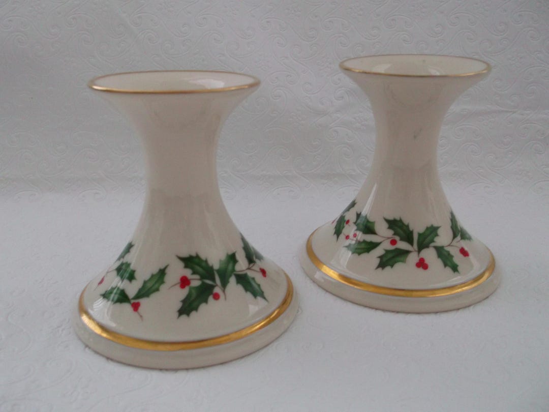 Lenox Christmas Candle Holders