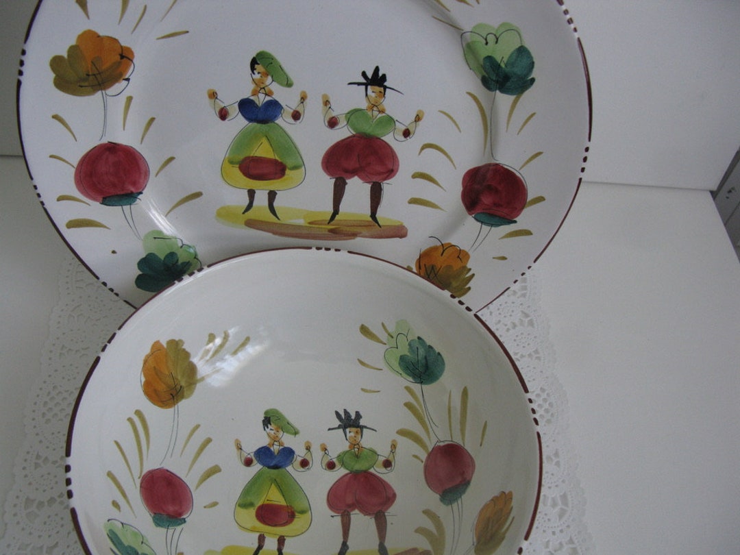 2 PIECE SERVING Set/made in Italy Large Pasta Serving Platter Etsy
