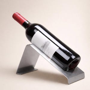suporte para vinhos em aço inoxidável