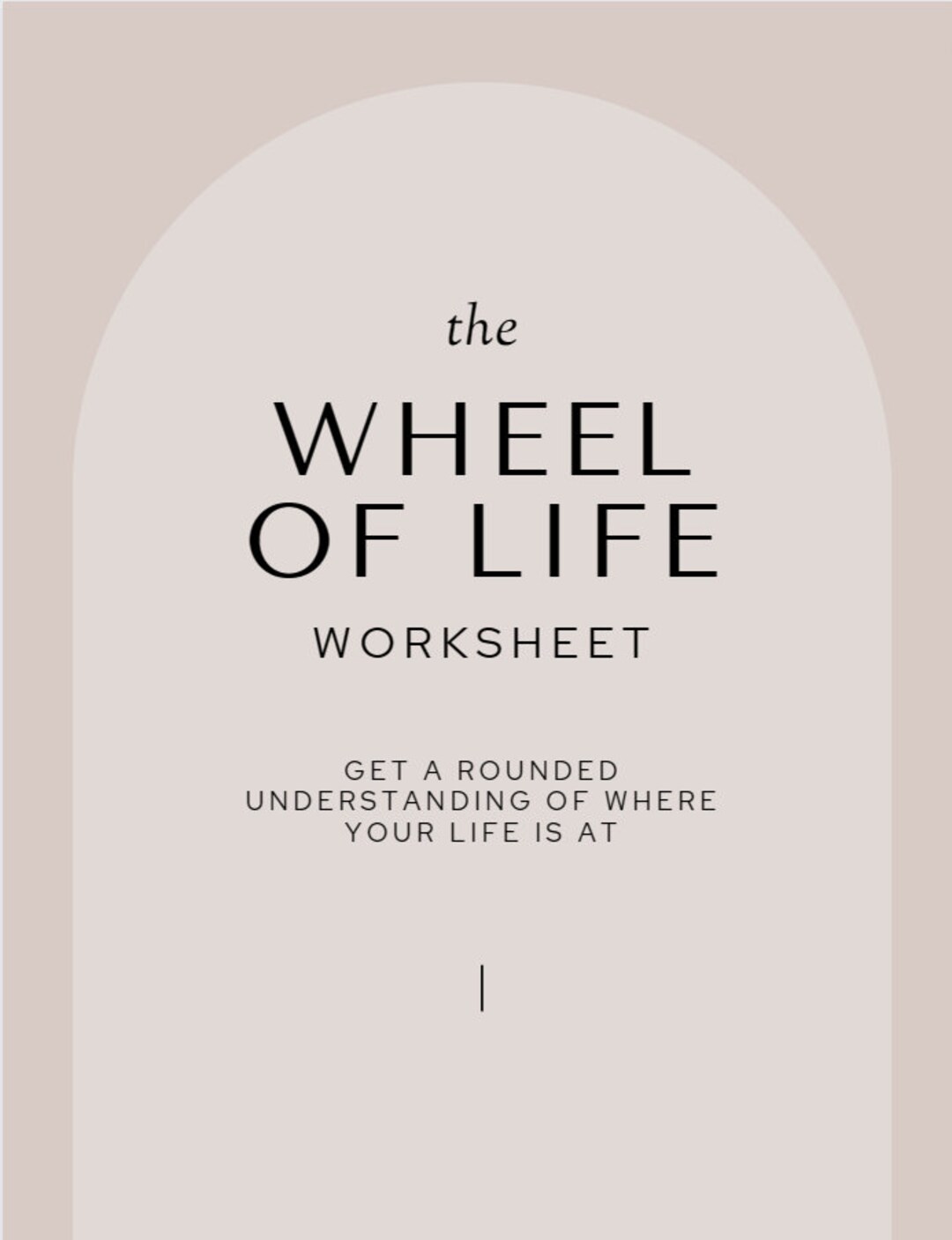Printable Wheel of Life Worksheets Life Purpose Exercise - Etsy