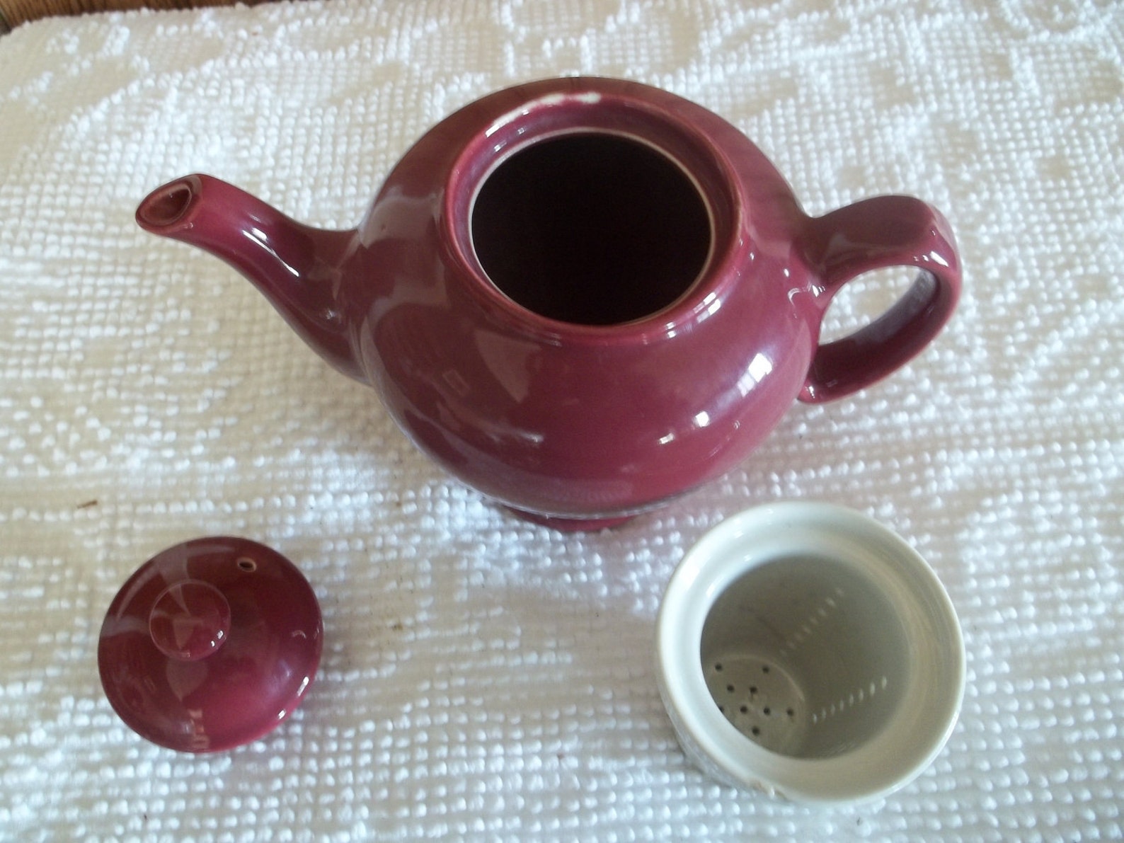 Vintage McCormick Teapot with tea infuser strainer Baltimore Etsy