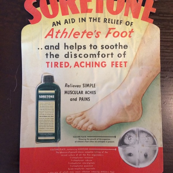 SIGN, advertising Athletes Foot fix