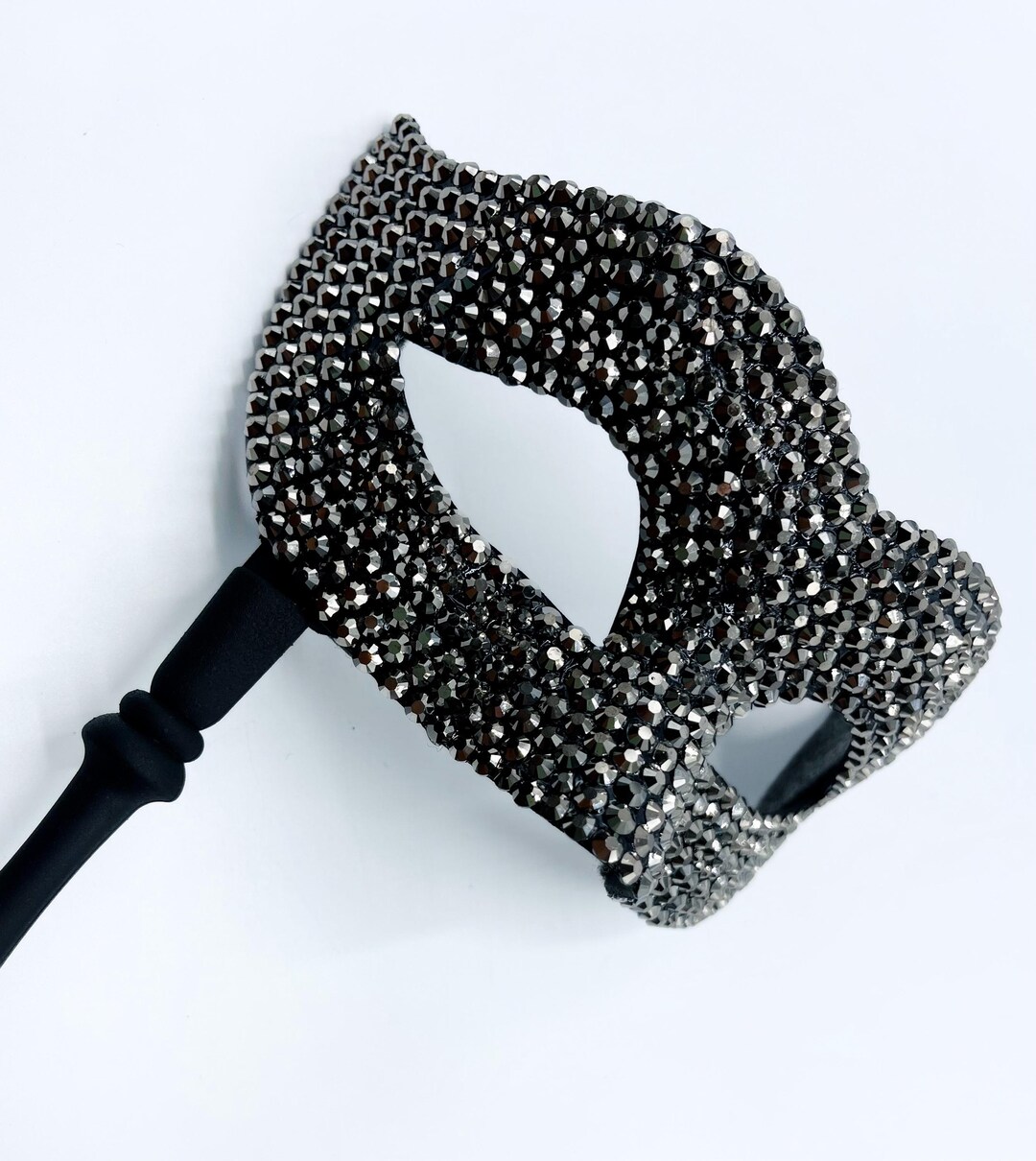 Marvelous Marcasite Pewter Crystal Masquerade Mask - Etsy