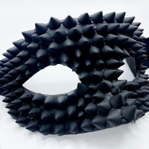 Matte Black Spiked (Large Spikes) Masquerade Mask
