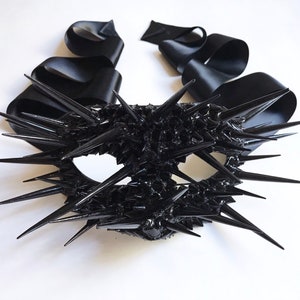 Queen of Thorns Black Spiked Masquerade Mask