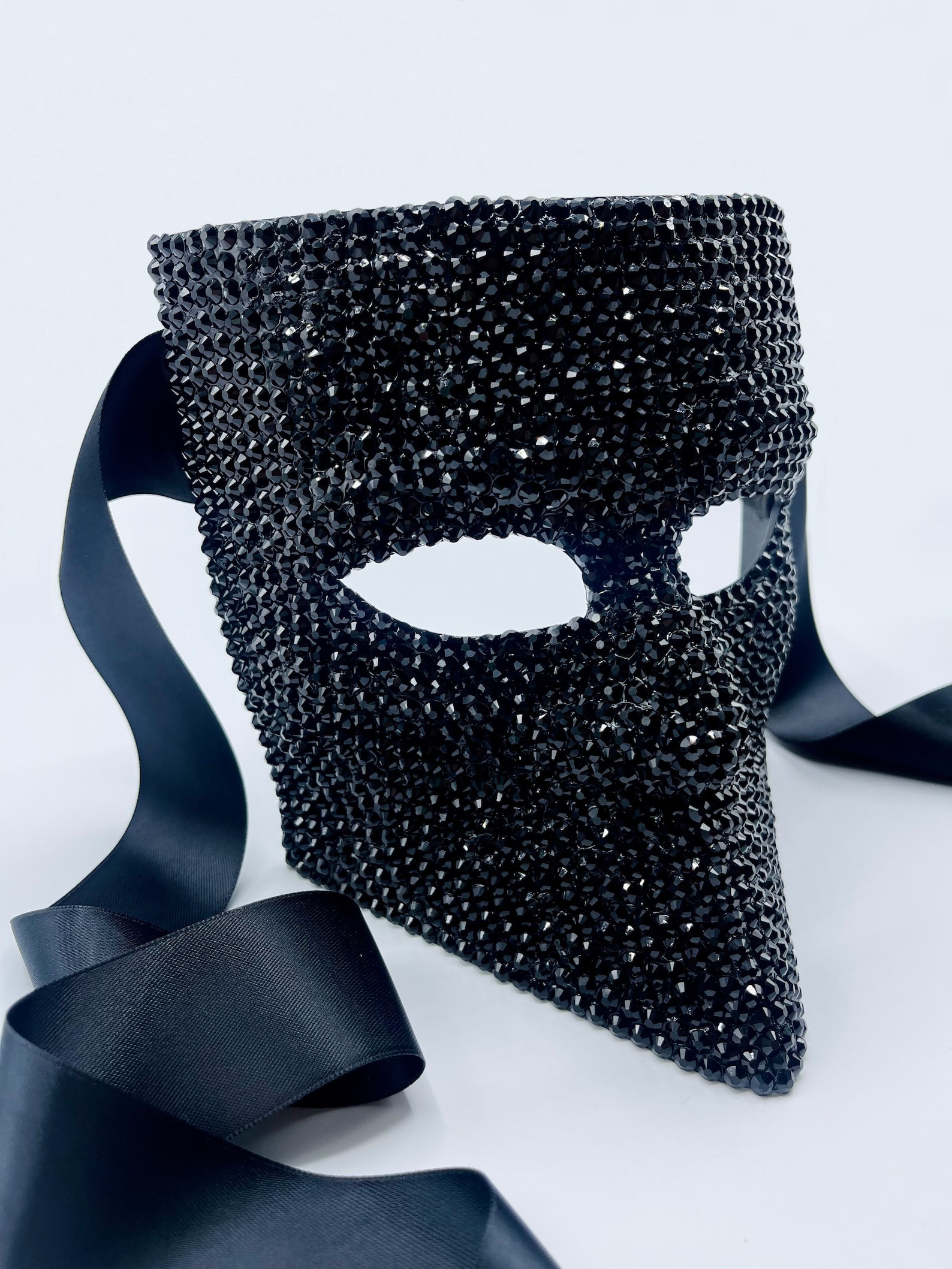 Eyes Wide Shut Black Bauta Masquerade Mask Etsy