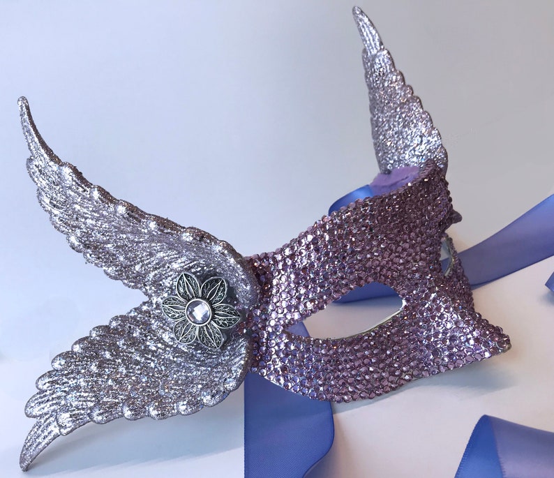 Lavender Pegasus Masquerade Mask Etsy