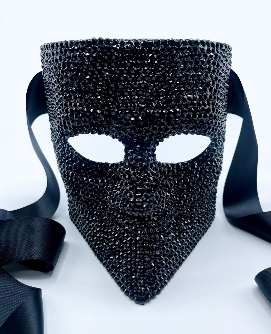 Eyes Wide Shut Black Bauta Masquerade Mask Etsy