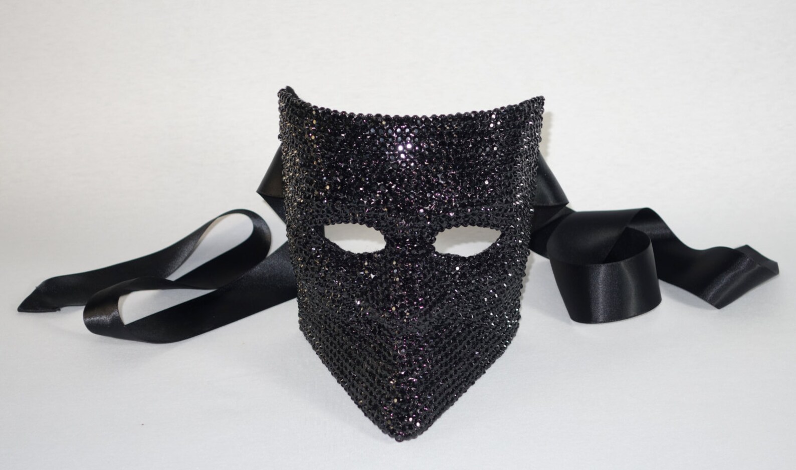 Eyes Wide Shut Black Bauta Masquerade Mask Etsy
