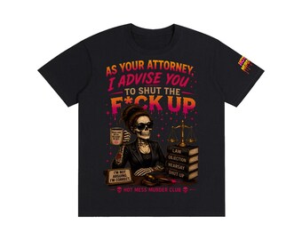 As Your Attorney Skeleton: True Crime Sarcastic Tee