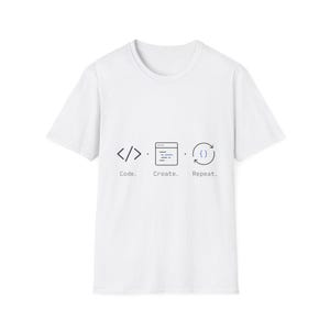 Code Create Refresh T-Shirt | Developer Programming Tee