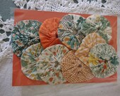 Vintage yo yos package nine orange