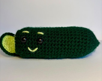 Crochet Cucumber Gift • Bum & Face • Funny Handmade Collectible (Not a Toy)