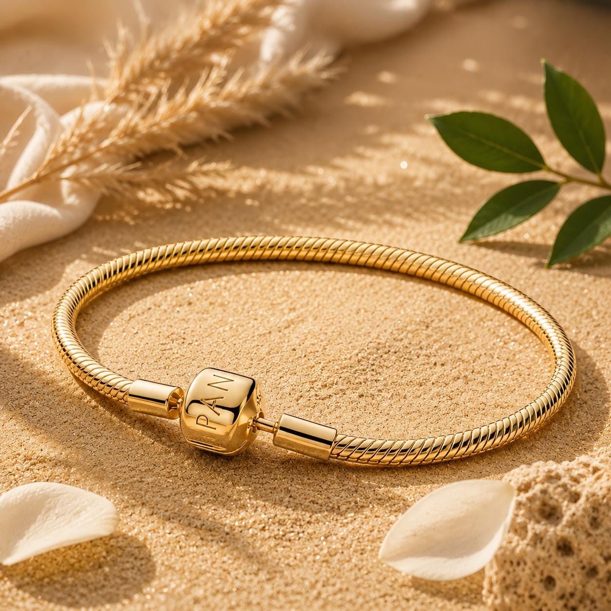 Pandora bracelet gold - Etsy 日本