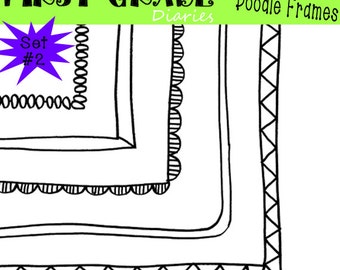 Oodles of Doodle Frames Digital Borders Set 2 -- Buy 2 GET 1 FREE