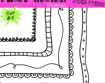 Oodles of Doodle Frames Digital Borders Set 3 -- Buy 2 GET 1 FREE