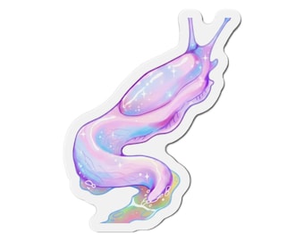 Pastel Galaxy Slug Magnet: Cute Cosmic Fridge Gift