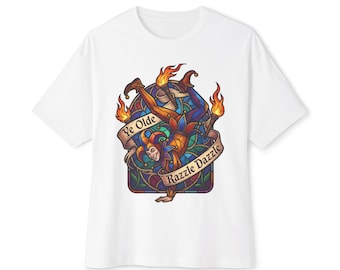 Jester Graphic Tee: Stained Glass Medieval Funny Shirt