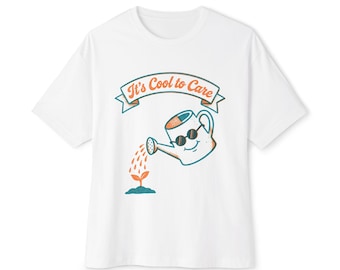 Funny Watering Can Graphic Tee: Watering Can Care Shirt (Oversized Cotton)