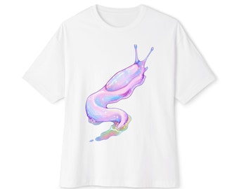 Pastel Galaxy Slug Graphic Tee: Cosmic Slug Shirt