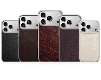 Etui na telefon z fakturą skóry, luksusowe etui ze sztucznej skóry do iPhone'a 17, 16, 15, 14, 13, 12, 11, Samsunga S25, S24, S23, Pixela 10, 9, 8, 7, 6