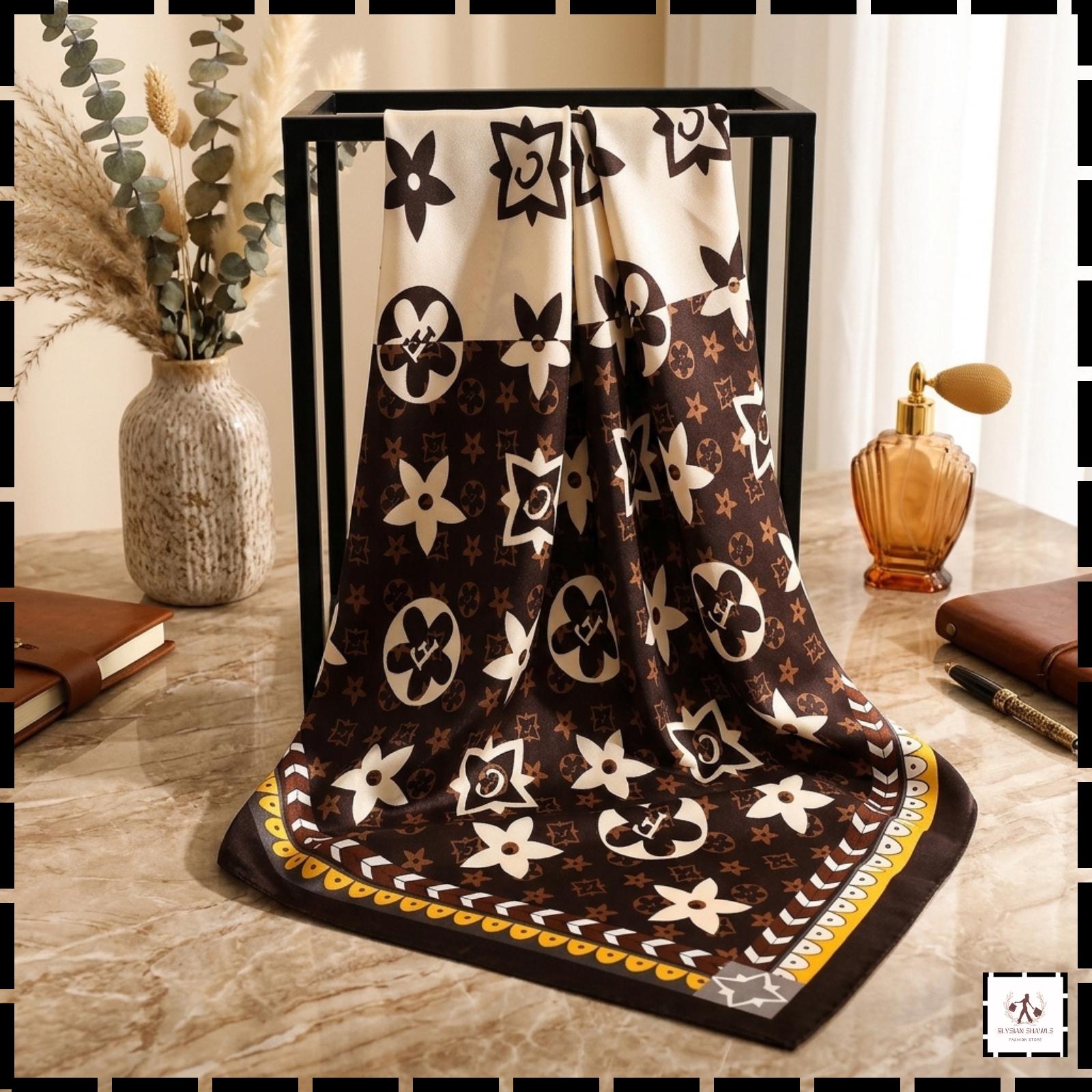 Louis vuitton silk scarf - Etsy 日本