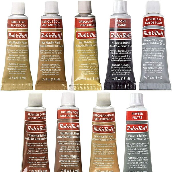 Rub'N Buff Wax Metallic Finish for Crafts, Antiques, Wood, etc.