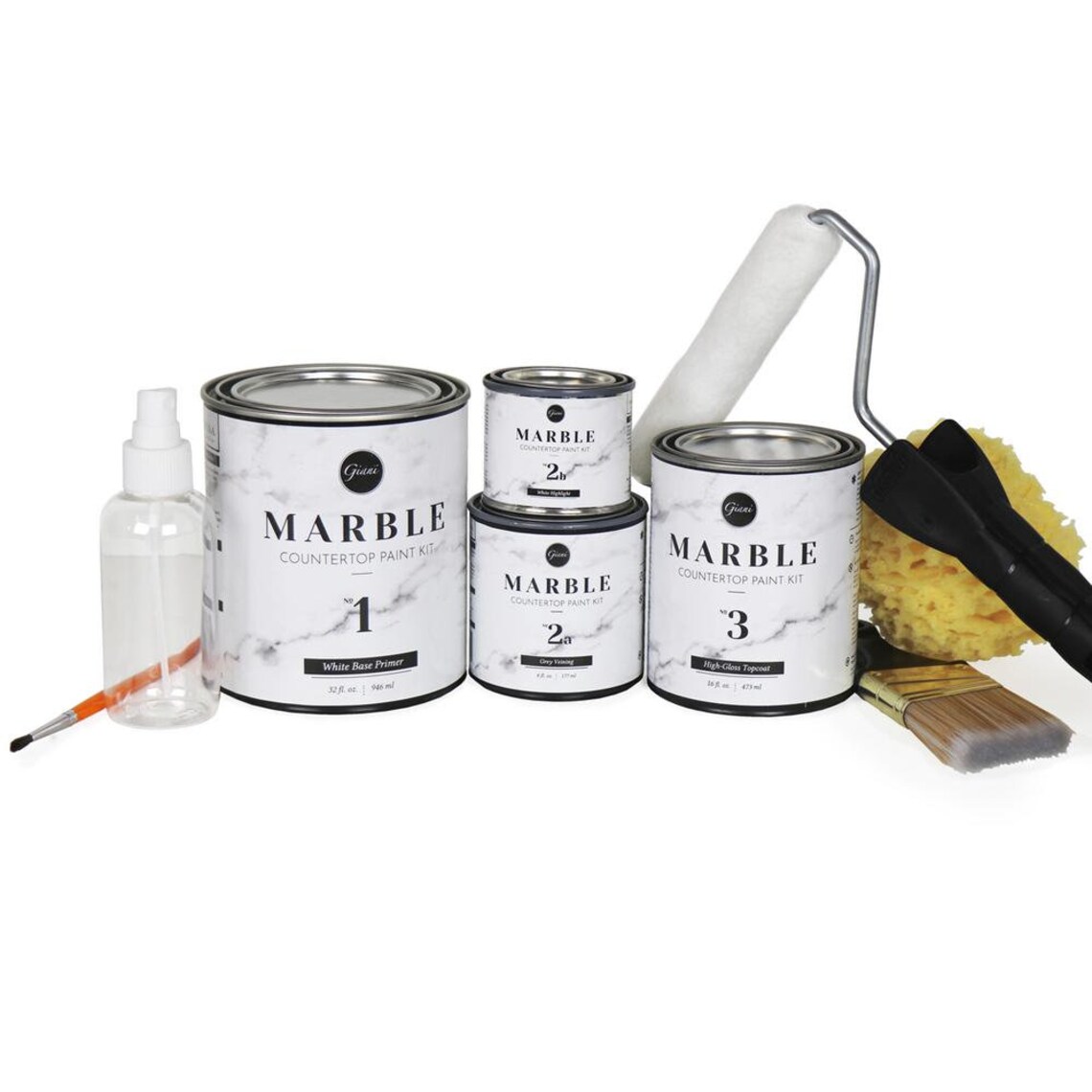 Giani Marble Countertop Paint Kit Carrara White Etsy