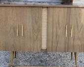 Mid-Century Bi- Fold Door Credenza