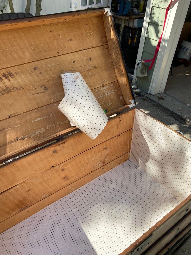 Antique Trunk Interior Lining Paper Stars and Dots H4131 Etsy