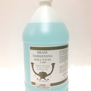 METAL DARKENING Darkener for Copper, Brass & Bronze Metals  GALLON ) 128oz