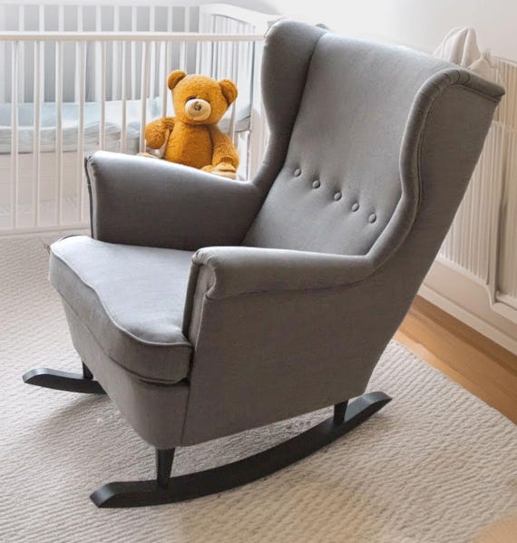 Rocker Runners kit for IKEA Strandmon Chair | nursery rocking 