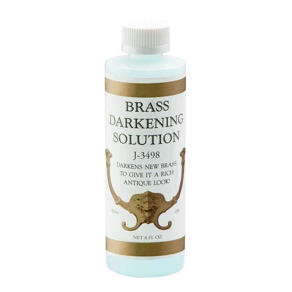 Brass Darkening Solution - Brass Patina - Metal Ager - 8 Ounce Bottle