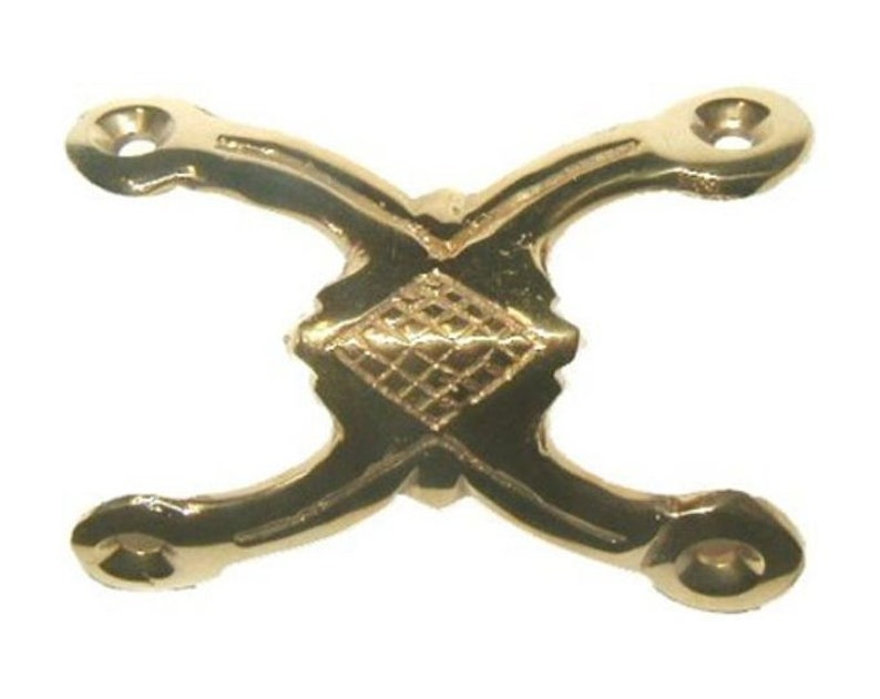 Double Legged Trunk Edge Clamp Brass B4532 Etsy