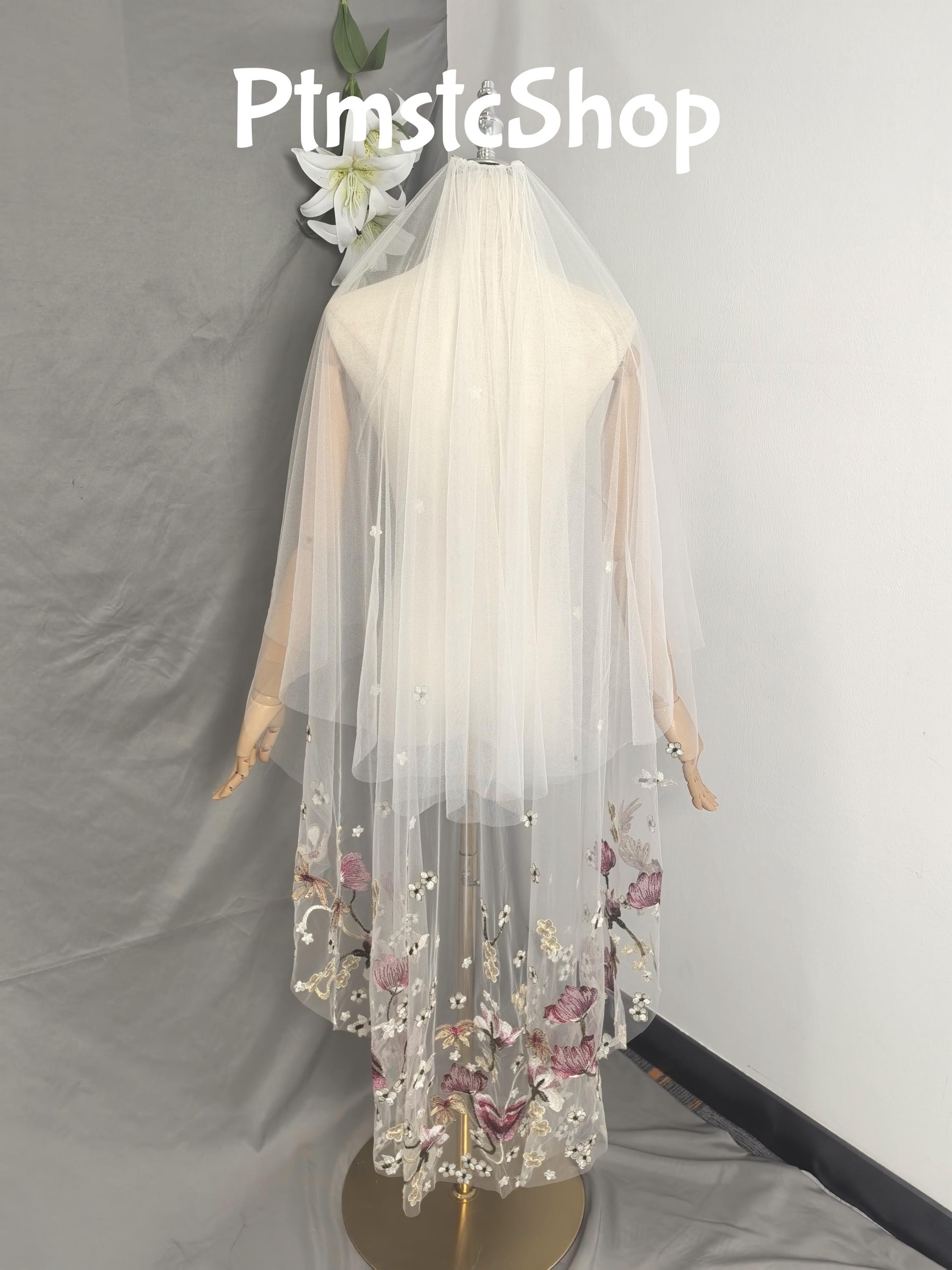 Embroidered Veil Poppy - Etsy