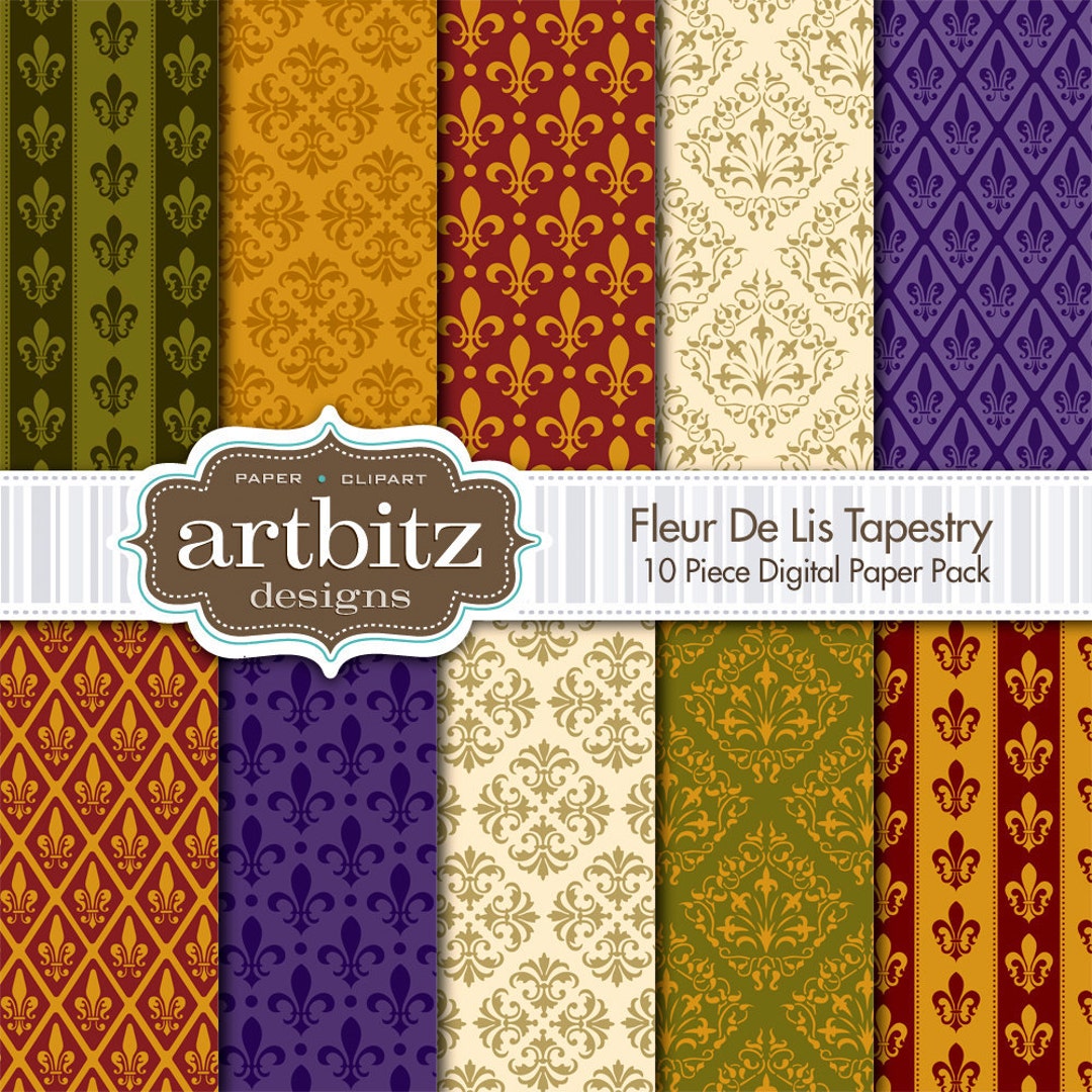 Fleur de lis tapestry sale
